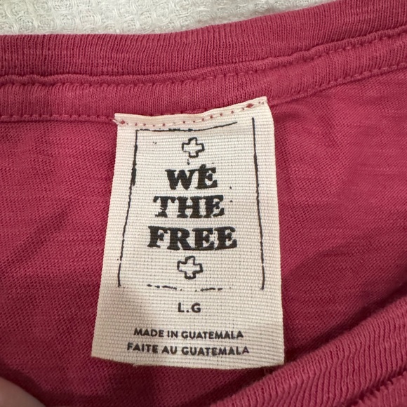 WE THE FREE Raspberry Short Sleeve Tee - Picture 2 of 2